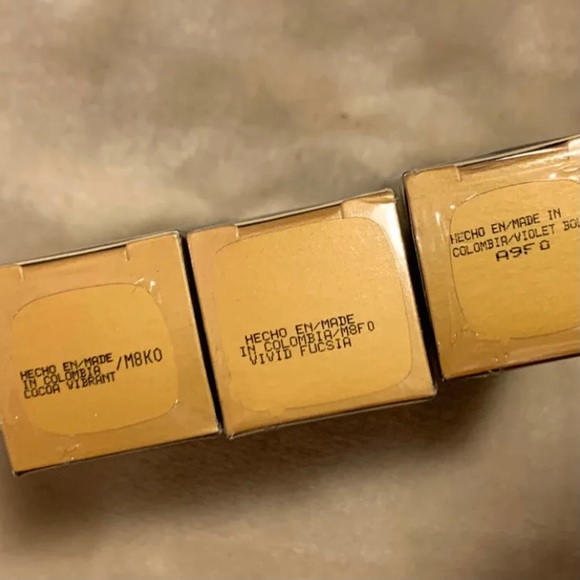 Lipstick Pure And Intense Color 3 Different By L’BEL Fucsia Cocoa Violet - Picture 2 of 5